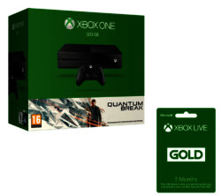Microsoft Xbox One with Quantum Break & Xbox LIVE Gold Membership 3 Month Subscription Bundle